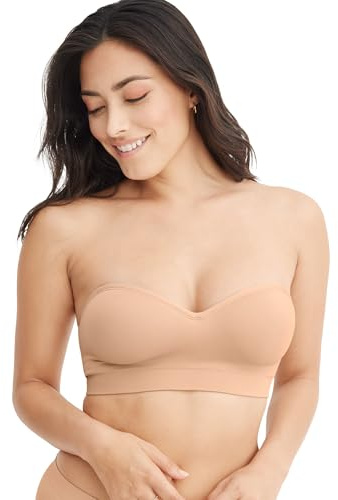 Jockey Women's Bra Seamfree Multiway Bandeau Bralette, Light, L