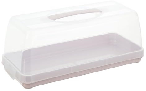 keeeper Contenitore per Dolci Per Torte di Marmo e Pagnotte, Con Maniglia per il Trasporto, 36 x 15 x 15 cm, Alessio, Rosa (Nordic Pink)