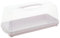 keeeper Boîte de transport à gâteaux pour gâteaux marbrés et gâteaux en boîte, Avec poignée, 36 x 15 x 15 cm, Alessio, Rose (Nordic Pink)
