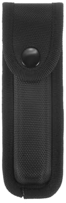 sourcing map 3pcs Nylon Pocket Knife Sheath Horizontal Vertical Carry Belt Loop Multi-Tool Pouch Folding Knife Belt Sheath with Snap Closure for Outdoor Activities, Black