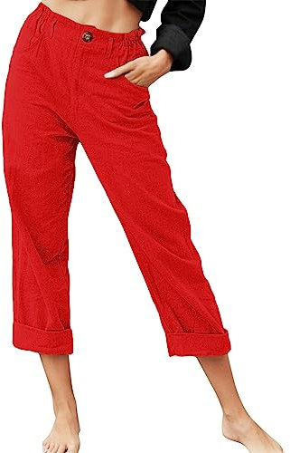 Generico Pantaloni Felpa Donna Larghi Pantalone Donna Palazzo Jeans Pantaloni Lunghi da Spiaggia Donna Pantaloni Pigiama Donna Corti Cotone Salopette Jeans Donna Premaman