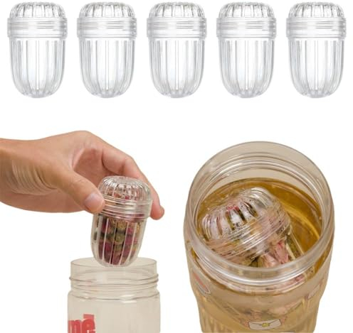 HFLWYWD Tea Infuser Basket,Plastic Tea Strainer Tea Filter With Small Strainer And Lid,Reusable Tea Bags Tea Strainer Filter,Tea Steeper Infusers for Teapot Tea Cup
