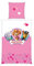 Herding Bettwäsche Paw Patrol, Kopfkissenbezug ca. 80 x 80 cm, Bettbezug ca. 135 x 200 cm, mit praktischer Knopfleiste, 100% Baumwolle, Pink