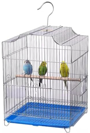 Vogelkäfig Vogel Käfig Draht-Vogelkäfig, Sittich-Vogelkäfig, Hängendes Vogelhaus Mit Vogelfutterspender, Tränke Und Ständer Für Wellensittiche, Wellensittiche Und Turteltauben Vogelkäfig Wellensittich