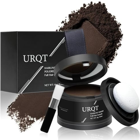 Magic Hairline Shadow - Instantly Thicken Thinning Hair, Water & Sweat Resistant Hairline Powder Mascara for Women and Men (# Medium Brown)