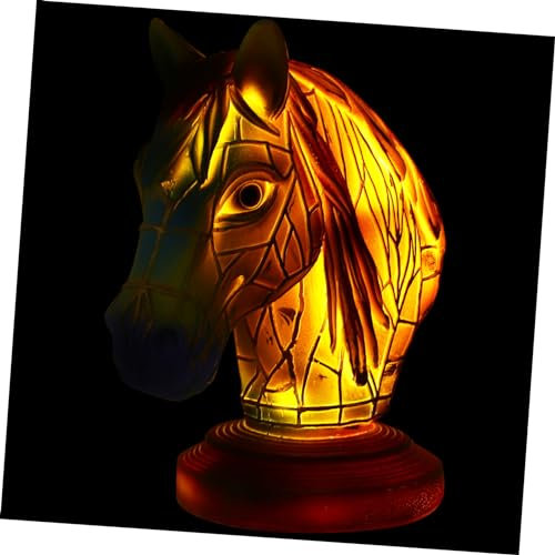 PRETYZOOM Tischlampe Pferdekopf Form Dekorative Lampe Schreibtischlampe Nachtlicht Für Schlafzimmer Zimmer Beleuchtung