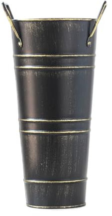 Elqubkan Soporte de Paraguas de Metal, Soporte Independiente para Paraguas, Estante de Almacenamiento de BastóN, Cubo de Flores FrancéS, Cubo de Paraguas de Suelo