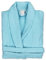 BOSKIMO Peignoir de Bain Unisexe 100% Coton - Peignoir Doux et Absorbant pour Homme et Femme - Avec Capuche (FR/ES, Alpha/lettres, L, Taille normale, Taille normale, Turquoise, Sans Capuche)