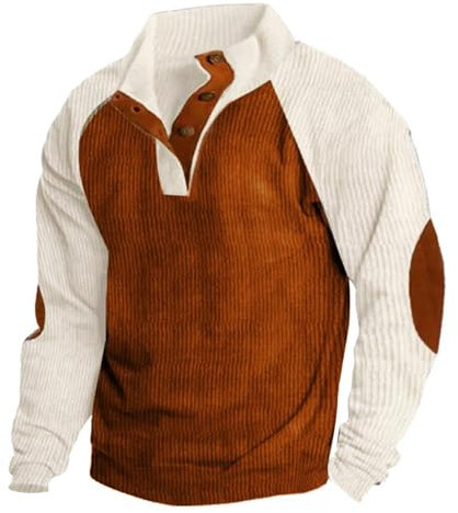 YCBMINGCAN angebote des tages heuteTrachten Strickjacke Herren Sweatshirts Für Herren Pullover Ausschnitt Sweatshirt Herren Ohne Kapuze Langarm Winter Pullover Herren Warm Sweater Rollkragenpullover
