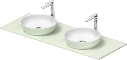 Duravit Sivida Set de lavabos, rond, 2 lavabos, 400x400mm, incl. console 1350x500mm, 268016FH00, Couleur: Version