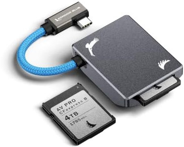 Angelbird CFexpress B Aufnahmemodul Space Gray - Adapter für iPhone 15 Pro/Pro Max - 4K ProRes 60fps - USB-C 3.2 Gen2x2 - MagSafe-kompatibel