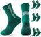 EEPLUYTY Fußball-Sportsocken,Grip Socken Fussball, Grip-Socken Rutschfest, Sportsocken Fußball Basketball Laufen (DE/NL/SE/PL, Numerisch, 39, 46, Regular, Regular, 3, grünes Gras)