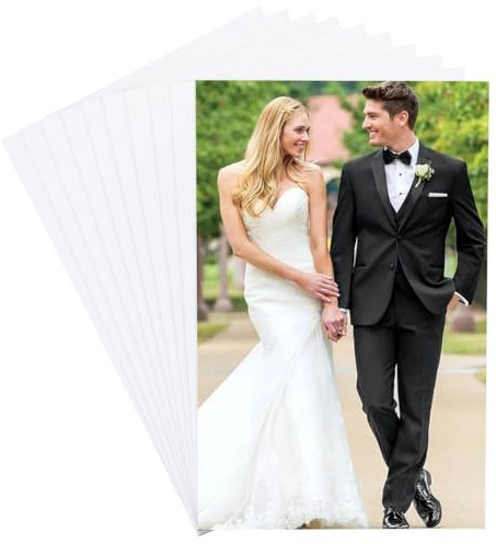 CRASPIRE 10Pcs Sublimation Metal Photo Blanks 5.9 x 3.9'' 0.5mm Thick Aluminum Picture Sign Plate White Pearlescent Heat Transfer Aluminums Blank DIY Wall Room Decor Poster Frame Craft Custom Gift