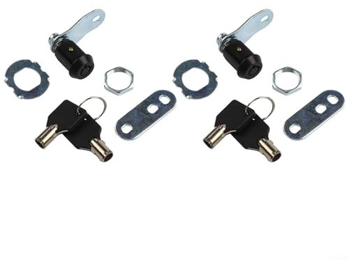 Robuste RV pour serrures de porte de rangement avec 2 clés, solution pour boîtes à outils et portes utilitaires (2,2 cm)