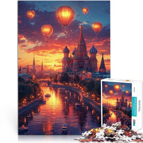 Puzzle 1000 Teile für Erwachsene buntes Taj Mahal-Puzzle Wanddekoration 26 x 38 cm tolles Geschenk für die ganze Familie