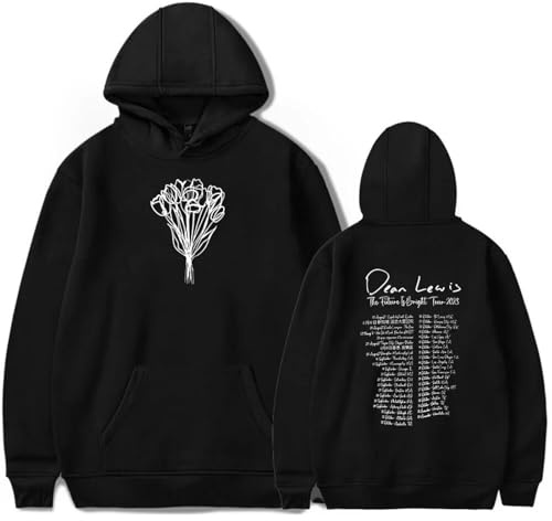 Cditoia Hoodie Für Damen Und Herren Mit Aufdruck Sänger Dean Lewis Merch Album Lässiger Lockerer Pullover Unisex Langarmsweatshirt Oberteile-Black||l