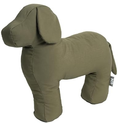 Martin Rütter – Hundespielzeug Stoffhund HANS-Peter Khaki Größe S – Stabiles Spielzeug & Hundekissen ohne Quietscher – Dog Toys Kuscheltier & Stofftier für Hunde & Welpen – Formstabil & waschbar