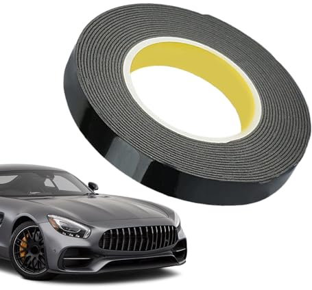 Genérico Doppelseitiges Klebeband, stark haftend, doppelseitiges Klebeband für Auto, für Anfänger, professionelle Fahrer, Zierleisten, Embleme, Werkstatt