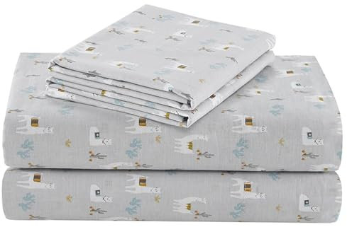 Comfort Spaces Bettlaken-Set aus 100% Baumwolle, atmungsaktiv, leicht, weich, mit 35,6 cm elastischer Tasche, passend für Matratzen bis zu 40,6 cm, gemütliche Ganzjahres-Bettwäsche, passender