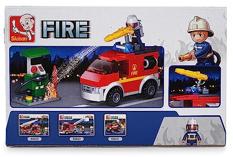 Sluban Small Fire Truck With Oil Station