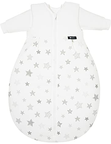 Alvi Kombi-Schlafsack | Ganzjahres Baby-Schlafsack 2-teilig | Innensack mit Ärmel & gefütterter Außensack | Temperaturen von 15 bis 30°C
