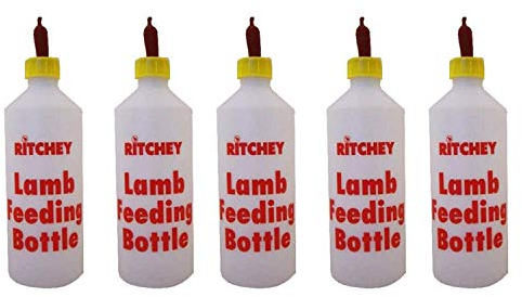 Ritchey 500ml Lamb Feeding Bottle With Red Teat Multibuy - 5x