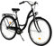 MILORD. Komfort Fahrrad mit Rückenträger, Hollandrad, Damenfahrrad, 3-Gang, Schwarz, 26 Zoll