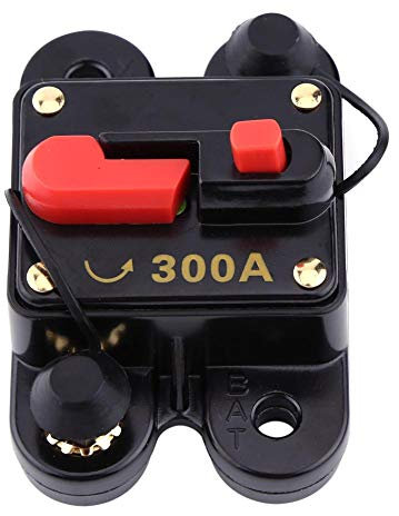 Akozon DC12V Disjoncteur pour voiture Marine Bateau Vélo Stéréo Audio Réinitialiser Fusible 80-300A(300A)