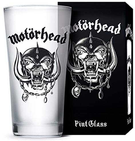 for-collectors-only Motörhead Glas Warpig Logo Bierglas Longdrink Glas XL Trinkglas Frosted Look Pint Glass