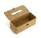 Bledyi Boîte à mouchoirs rectangulaire en bambou naturel fait à la main 27 x 12 x 9 cm (Jaune)