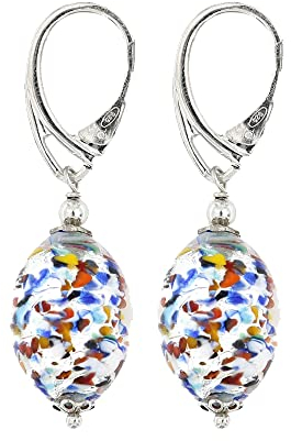 Venetiaurum – Damenohrringe mit original Murano-Glasperlen und 925er Silber - Schmuck Made in Italy zertifiziert