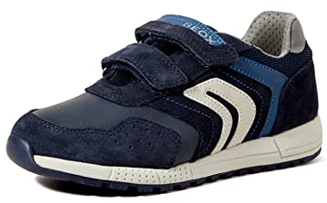 Geox Herren J Alben Boy Sneakers, Navy Dk Avio, 37 EU