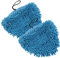 Ersatzbezug Steam Mop Pads Dampfreiniger - Dreieck Bodentücher, Langlebig Waschbar Coral Microfaser Ersatzpads, Ersatztücher Dampfbesen für viele Geräte mit dreieckigem Fuss, 2 Stück Blau