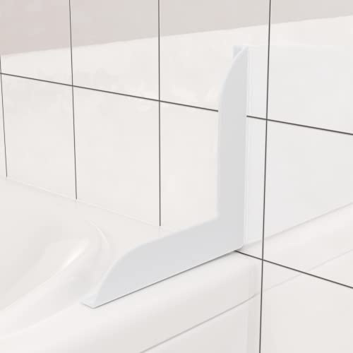 3D Cabin Dusch-Spritzschutz – Badezimmer-Schutzschild (weiß)