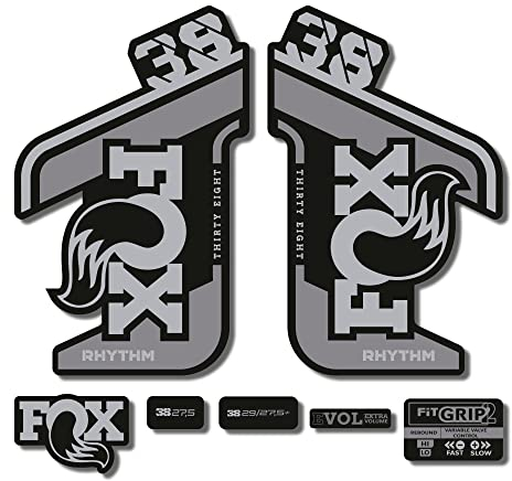 Adesivi compatibili con forcella bici Fox 38 Rhythm 2021