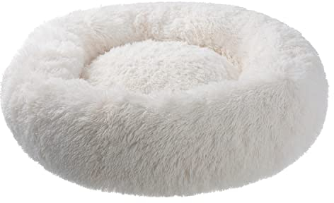 PETSTUFF Hundebett Rund rutschfest waschbar Farb- und Größenwahl, beige, Ø 80 cm