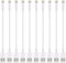 FEEL2NICE Lightning Cable Pack 7-Inch USB Portable Fast Charger for iPhone/iPad/iPod (White, 10 Pack)