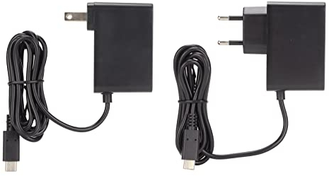 Ladegerät für Switch, AC-Adapter für Switch, 5 V 2,4 A Ausgang, Typ-C-Schnittstelle, Wandladegerät für Switch-Konsole, Ladegerät mit Mehrfachschutz für Switch Lite(EU)
