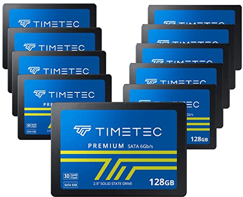 Timetec Lot de 10 disques SSD 3D NAND SATA III 6 Go/s 6 Go/s 7 mm Vitesse de lecture jusqu'à 550 Mo/s SLC Cache Performance Boost Disque SSD interne pour PC, ordinateur de bureau et ordinateur
