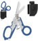 Trauma Schere Emergency Shears mit Strap Cutter und Glass Breaker Faltbare Scherenzange aus Edelstahl, Outdoor Camping Rescue Scissors Tools