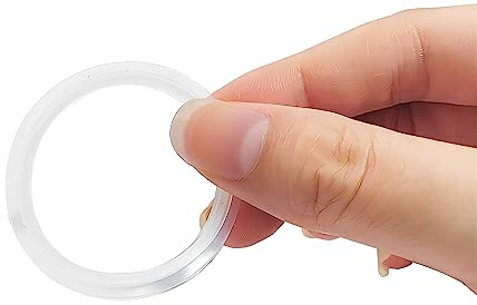 Qrity 4 Pièces Toriques Joint de Soupape de Vidange 34mm, Joint pour Bouchon Lavabo, Bouchon Baignoire Pop Up Joint, Joint D’étanchéité en Silicone, Joint de Remplacement pour Pousser le Drain
