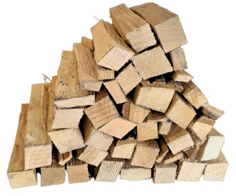 Logpile - Thin Split Kiln Dried Hardwood Logs for Pizza Ovens (15kg) | Sustainable British Firewood | 20cm Fire Logs for Fast Lighting | Clean Burn Wood for Fire Pit, Fireplace & Outdoor Heating
