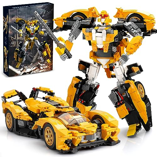 Sillbird Technic 2-in-1 Modellauto Bausatz & Transformers Roboter für Kinder, Sammelbare Geschenkidee für Jungen Mädchen ab 8 9 10+ Jahren (998 Stück)