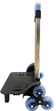 Chariot à dos en alliage d'aluminium avec 6 roues Chariot pliable Chariot à main à roulettes pour bagages Sac à dos Sacs d'école Chariot pliable Chariot à dos Chariot à dos Chariot en alliage