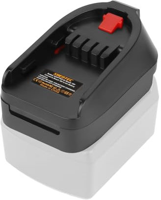 Shentec Adattatore per batteria Bosch da 18V, per Bosch 18V, batteria di sistema BAT609, BAT610, BAT618, BAT619, funziona in Bosch 18 V, PBA/PSB/PSR
