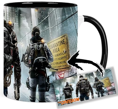 Tom Clancy's The Division Tasse Innen & Henkel Schwarz Keramikbecher Mug
