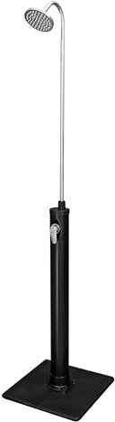 Bestway Douche d'extérieur SolarFlow 8 L : pommeau de Douche surdimensionné et Support, Installation Facile et débit d'eau réglable. Profitez de la commodité Ultime.