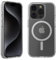Belkin carcasa SheerForce para móvil compatible con MagSafe y tratada con revestimiento adicional, funda para iPhone 15 Pro con imanes integrados, borde elevado para proteger la pantalla y la cámara