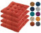 Hixingo 4er Set Stuhlkissen, Sitzkissen Stuhl Dunkelgrün, Stuhlkissen 40x40 Kristall-Samt Sitzkissen Bank Sitzunterlage Innen, Sitzauflagen Chair Cushion für Terrassen (40cm,Orange)