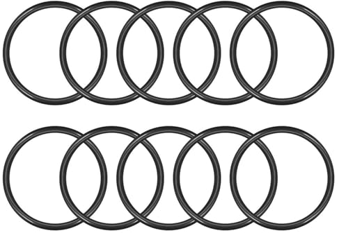 TOP-VIGOR 10Pcs Nitril-Gummi O-Ringe, 50mm OD 42mm ID 4mm Breite – Metrische Dichtung Für Armaturen Sanitär Automobilreparatur – Schwarz